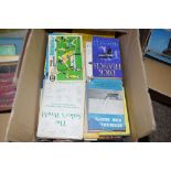 BOX OF MIXED BOOKS, SOME SAILING AND FISHING INTEREST
