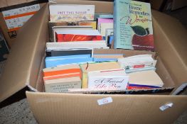 BOX OF MIXED BOOKS, VARIOUS TITLES INCLUDING DOCTORS BOOK OF HOME REMEDIES FOR WOMEN