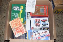 BOX OF MIXED BOOKS, MAINLY MOTOTCYCLE INTEREST