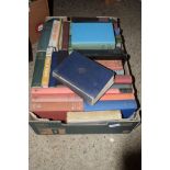 BOX OF MIXED BOOKS, VARIOUS NOVELS AND AUTHORS INCLUDING COMPLETE WORKS OF SHAKESPEARE