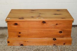 PINE BLANKET BOX, LENGTH APPROX 96CM