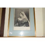 FRAMED ENGRAVING ENTITLED "HM THE QUEEN, EMPRESS OF INDIA", APPROX 33 X 28CM