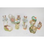 TEN BEATRIX POTTER MODELS BY F WARNE & CO, SOME WITH BESWICK BACKSTAMPS