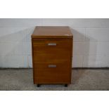 TWO-DRAWER SUSPENSION FILING CABINET, WIDTH APPROX 51CM