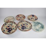 CERAMIC ITEMS INCLUDING IMARI STYLE JAPANESE PORCELAIN PLATES