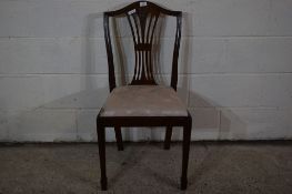 MAHOGANY CHIPPENDALE STYLE DINING CHAIR