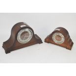 TWO MID-20TH CENTURY MANTEL CLOCKS IN WOODEN FRAMES