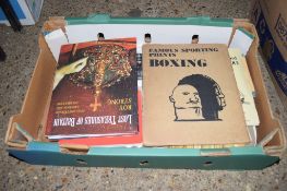 BOX OF MIXED BOOKS, SOME SPORTING AND FISHING INTEREST