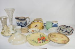 CERAMIC ITEMS INCLUDING CHEESE DISH AND COVER, OTHER CASSEROLES AND COVERS, ROYAL WORCESTER JUG