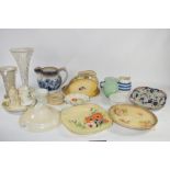 CERAMIC ITEMS INCLUDING CHEESE DISH AND COVER, OTHER CASSEROLES AND COVERS, ROYAL WORCESTER JUG