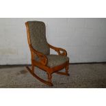 LATE 19TH/EARLY 20TH CENTURY BENTWOOD ROCKING CHAIR, HEIGHT APPROX 110CM