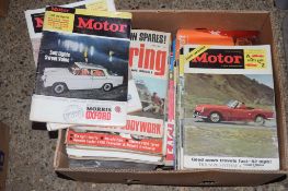 BOX OF MIXED BOOKS MAINLY MOTOR MAGAZINES