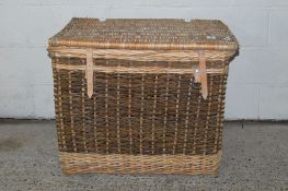 LARGE WICKER HAMPER, WIDTH APPROX 82CM