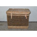 LARGE WICKER HAMPER, WIDTH APPROX 82CM