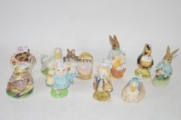 TEN BEATRIX POTTER MODELS BY ROYAL ALBERT