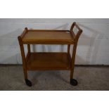 MID-20TH CENTURY OAK TEA TROLLEY, LENGTH APPROX 70CM