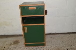 VINTAGE EX-HOSPITAL BEDSIDE CABINET, WIDTH APPROX 44CM