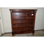 VICTORIAN CHEST OF DRAWERS (A/F), WIDTH APPROX 134CM MAX