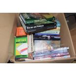 BOX OF MIXED BOOKS, SOME GEOGRAPHICAL INTEREST INCLUDING ANIMAL BEHAVIOUR, AMATUER NATURALIST BY