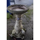 COMPOSITION BIRD BATH 97CM HEIGHT