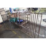 PAIR OF WROUGHT IRON GATES 126CM WIDTH X 130CM HEIGHT