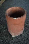 TERRACOTTA CHIMNEY-POT STYLE PLANTER 38CM HEIGHT X 26CM WIDE