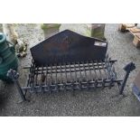 METAL FIRE GRATE AND BACK