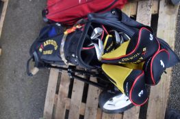 GOLF CLUBS AND BAG