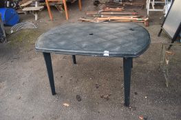 PLASTIC PATIO TABLE