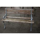 METAL FRAMED GARDEN BENCH