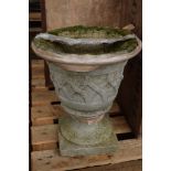 DECORATVIE COMPOSITION GARDEN URN 40CM HEIGHT X 35CM WIDTH