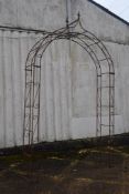 DECORATIVE METAL ROSE ARCH 142CM WIDE X 248CM HEIGHT