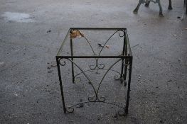 SMALL WROUGHT IRON TABLE FRAME