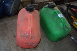 TWO PETROL CANS