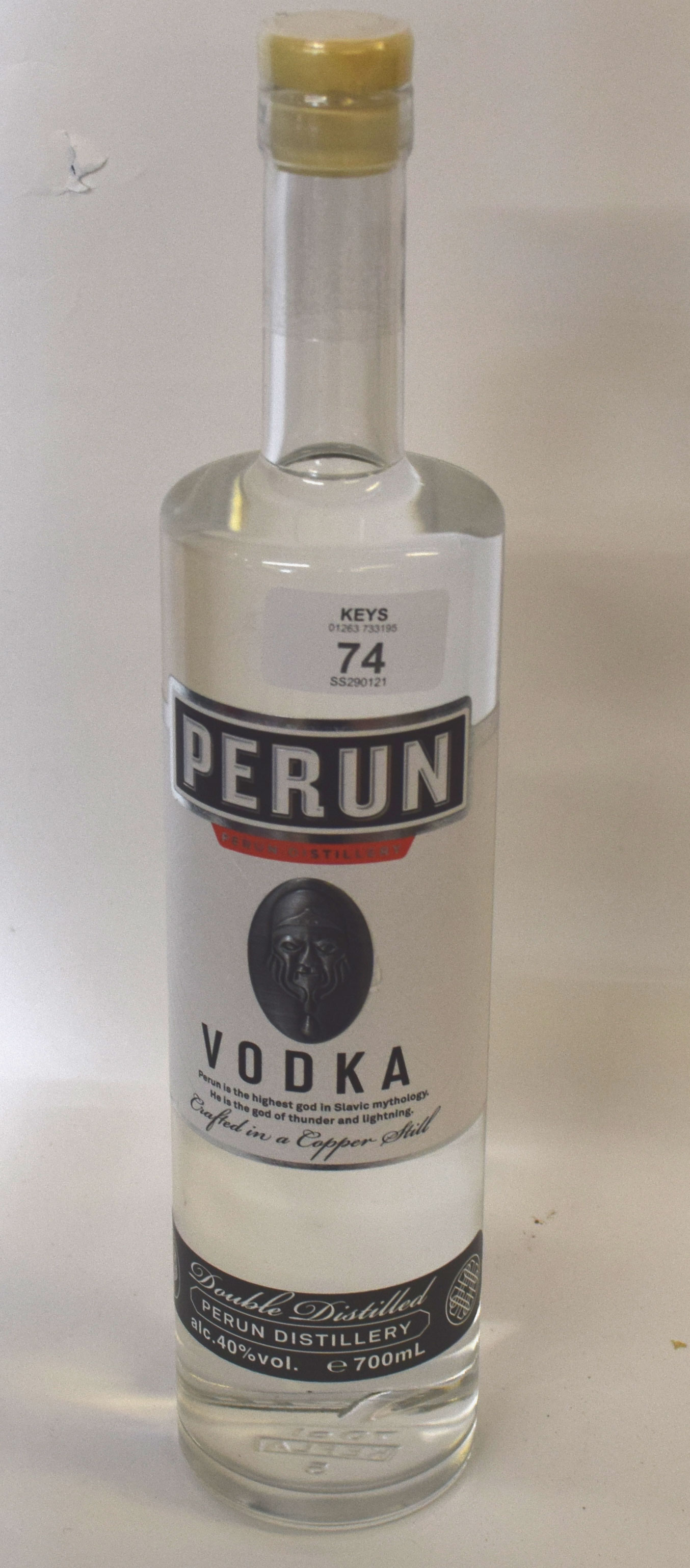 1 bottle Perun Vodka