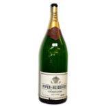 1 bottle Piper Heidsieck Champagne Nebuchadnezzar 20 bottle (empty), ideal decorative item/