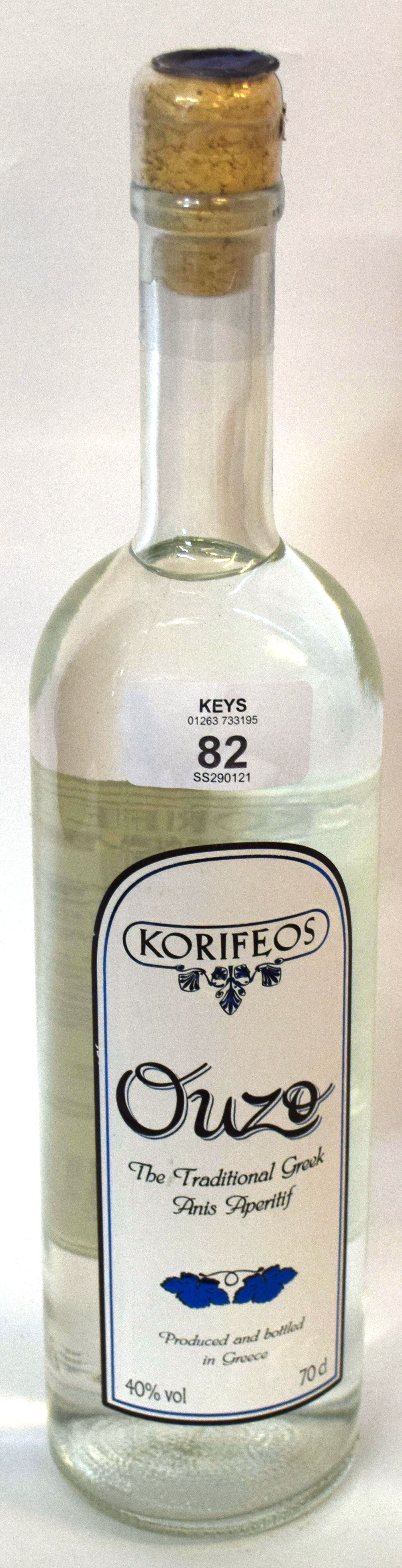 1 bottle Korifeos Ouzo