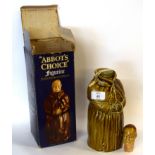 1 bottle Abbot's Choice Finest Old Scotch Whisky 70° proof (in figurine decanter) - boxed
