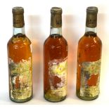 3 half bottles La Flora Blanche, Sauternes