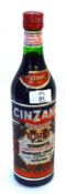 1 bottle Cinzano Rosso