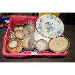 BOX OF CERAMIC ITEMS, MAINLY DINNER PLATES BY MORLEY WARE