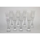 EIGHT DRINKING GLASSES