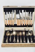 BOXED CUTLERY SET, SILVER PLATED, BY WEBBER & HILL