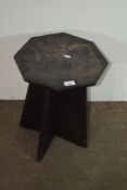 SMALL FOLDING OCTAGONAL TABLE, APPROX 34CM