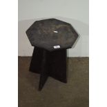 SMALL FOLDING OCTAGONAL TABLE, APPROX 34CM