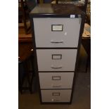 FOUR-DRAWER METAL FILING CABINET (INCLUDING KEY)