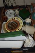 BOX OF CERAMIC ITEMS, TUREENS ETC