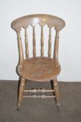 EARLY 20TH CENTURY CARVED KITCHEN CHAIR, HEIGHT APPROX 90CM