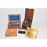 VARIOUS BOXES INCLUDING PAIR OF CUFFLINKS