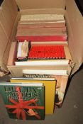 BOX OF COOKERY BOOKS INCLUDING DELIA SMITHS CHRISTMAS BOOK